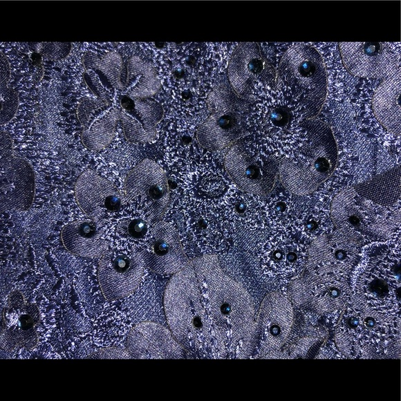 Elizabeth K GLS Formal dress New with Tags Hand Beaded prom party shoulder off - Picture 8 of 15